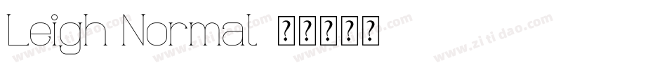 Leigh Normal字体转换